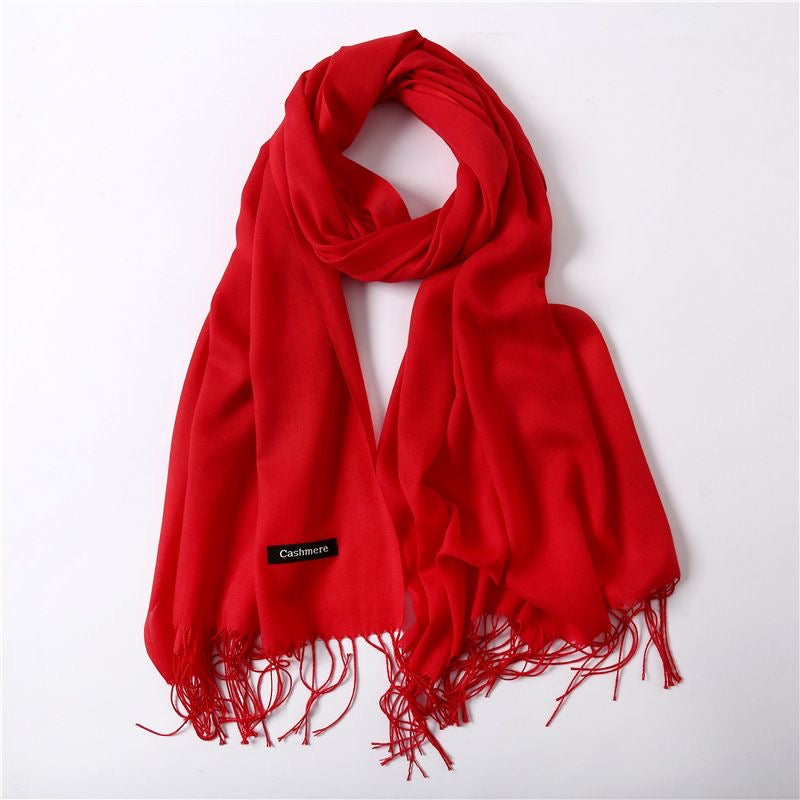 Cashmere Inspired Scarf - Red