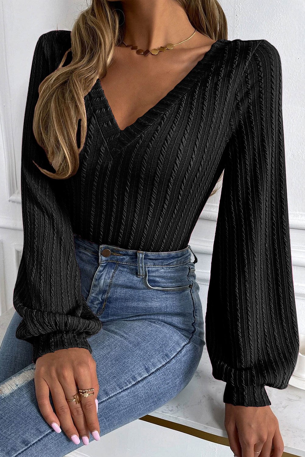V Neck front and back Sweater