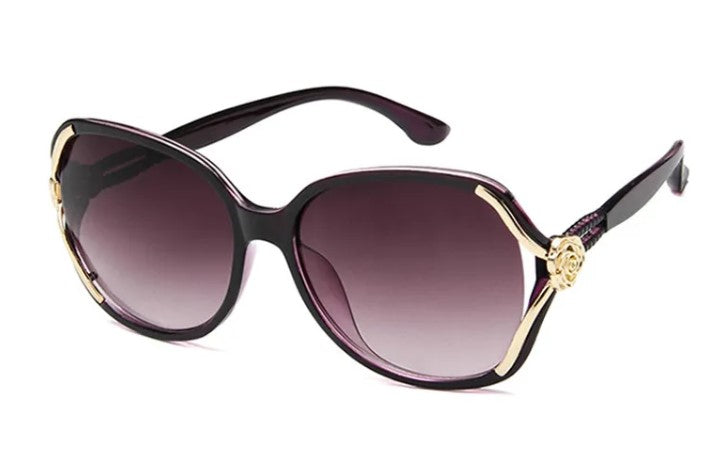 Petunia Wide Frame Sunglasses - Purple