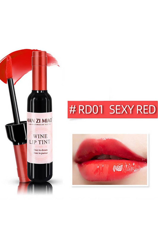 Wine Lip Tint Stain – Long-Lasting Hydrating Lip Color in Cute Bottle