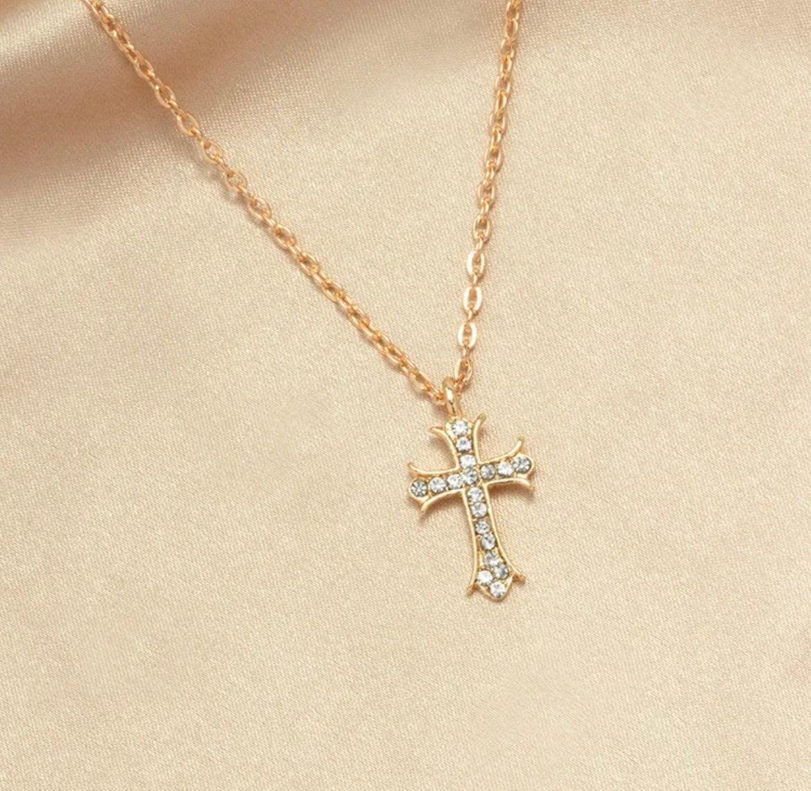 Celtic Cross Necklace - Gold