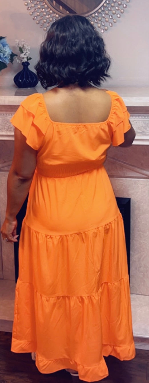 The Mandi Dress- Orange
