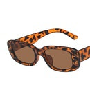 Leopard Print Square Framed Sunglasses