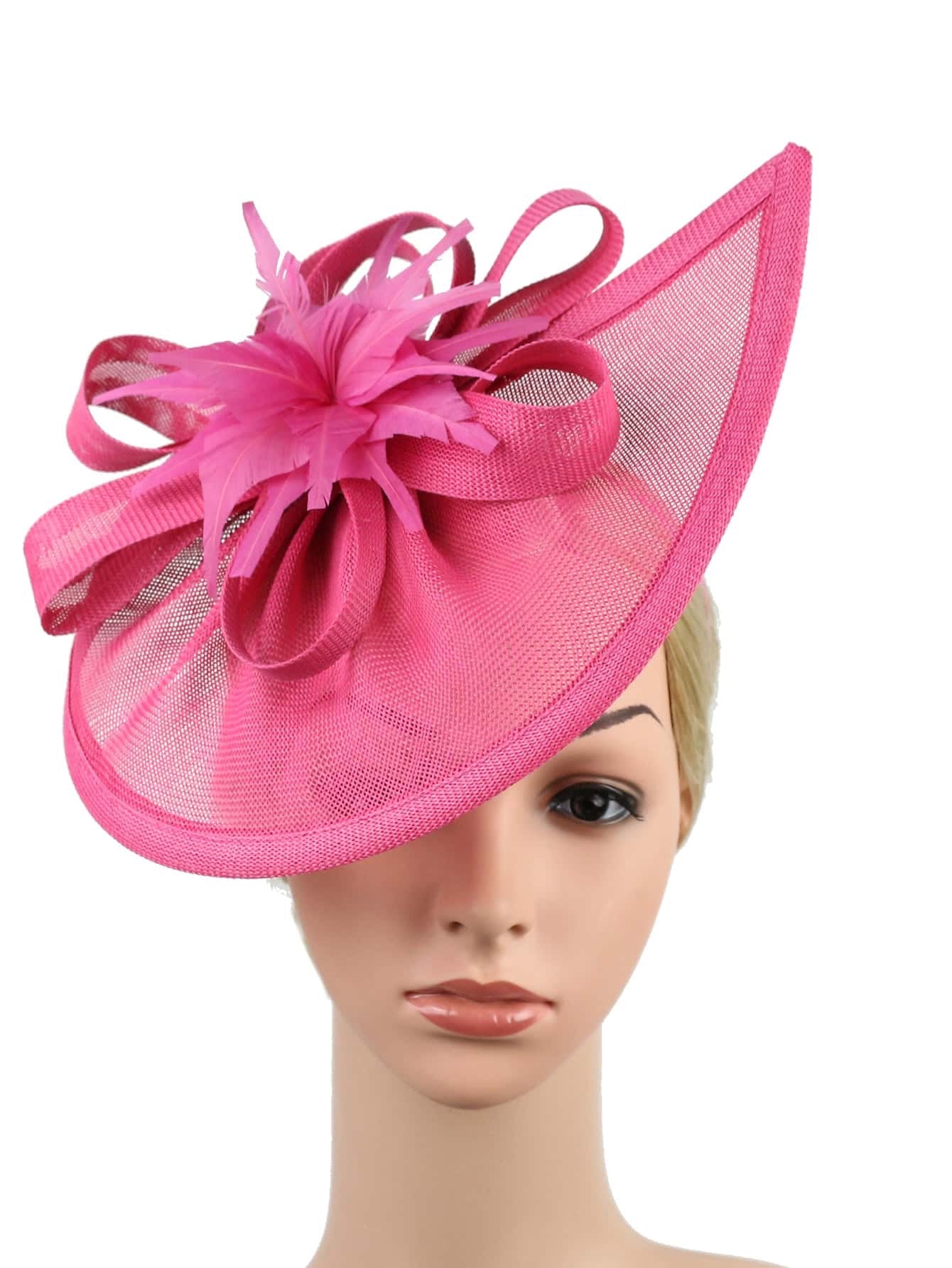 Vintage Inspired Fascinator Hat - Pink