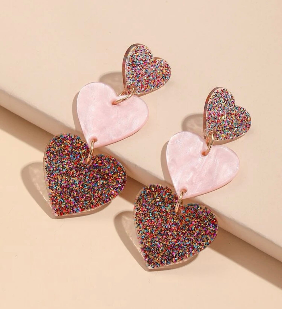 Triple heart Earrings